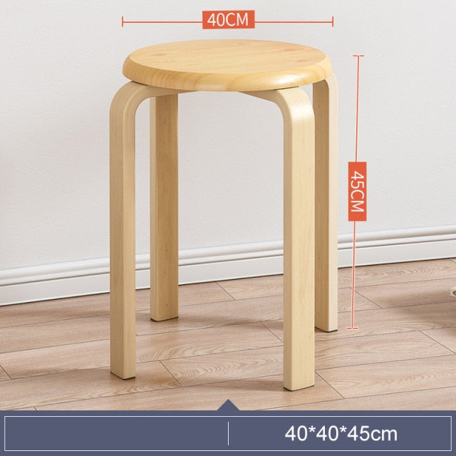 Modern  Wooden Stacking Stools