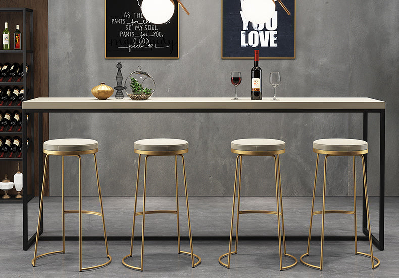 Nordic Golden Bar Stool Modern Counter Stooll