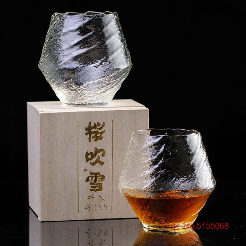 Japanese Hammered Whiskey Glass