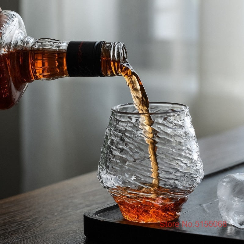 Japanese Hammered Whiskey Glass