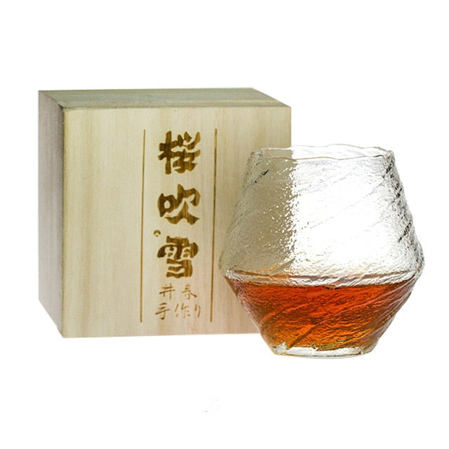 Japanese Hammered Whiskey Glass