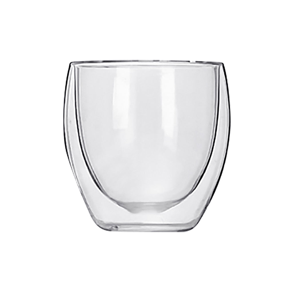 1 Pc. Double Layer Heat-resistant Glass Cup for Tea/ Whiskey/ Wine/Bourbon