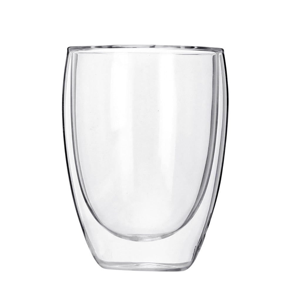 1 Pc. Double Layer Heat-resistant Glass Cup for Tea/ Whiskey/ Wine/Bourbon