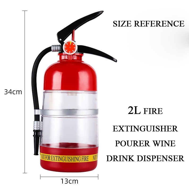 2L Creative Wine/Beer/Liquor Drink Dispenser Fire Extinguisher