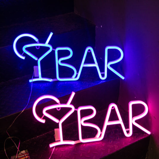 LED BAR Neon Lights Sign For Wall USB Battery Operated