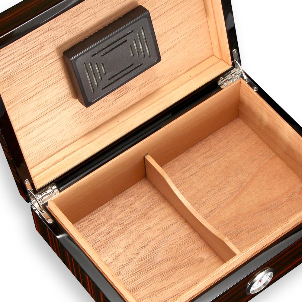 Cedar Wood Cigar Humidor W/ Hygrometer Humidifiers