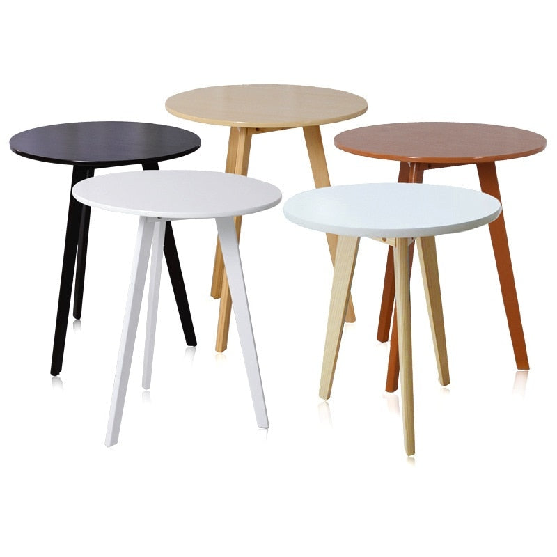 Simple Modern Round Wood Table