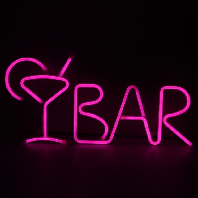 BAR Indoor Letters Shaped LED Neon Light Sign