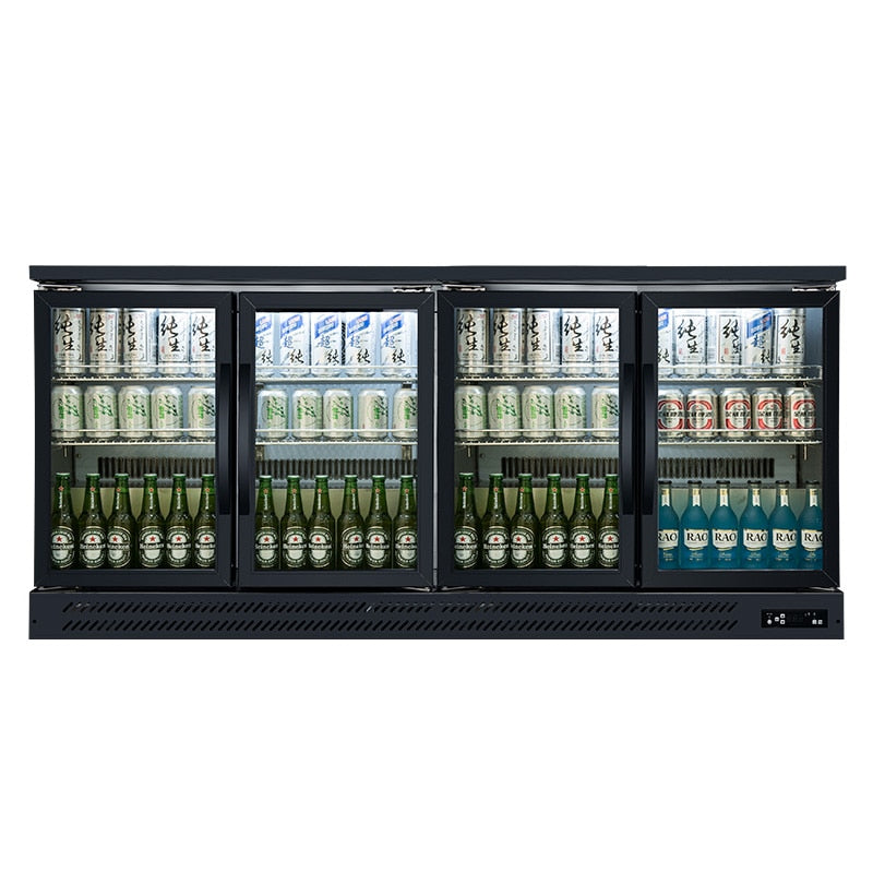 4 Door Glass Beer Refrigerator Display