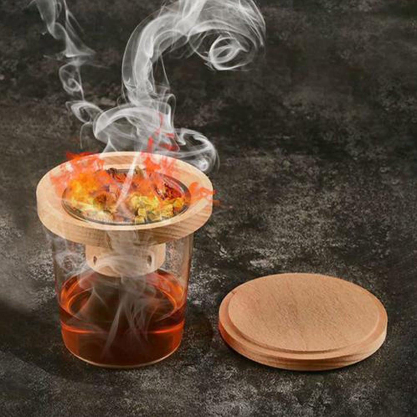 Cocktail Smoking Kit With Torch And Wood Chips For Whiskey, Bourbon, Cheese, Dried fruits