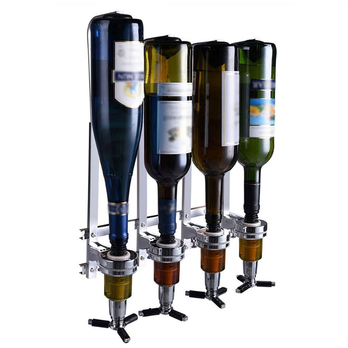 3 Station Wall Mounted Liquor, Wine Dispenser