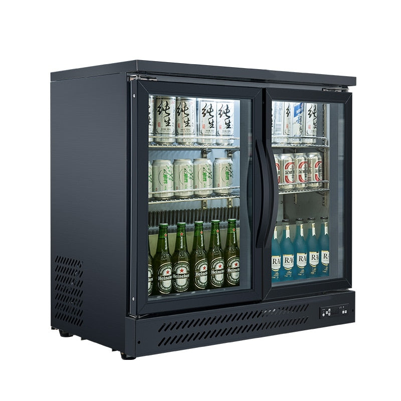 Double glass Back Bar cooler/undercounter Bar Fridge