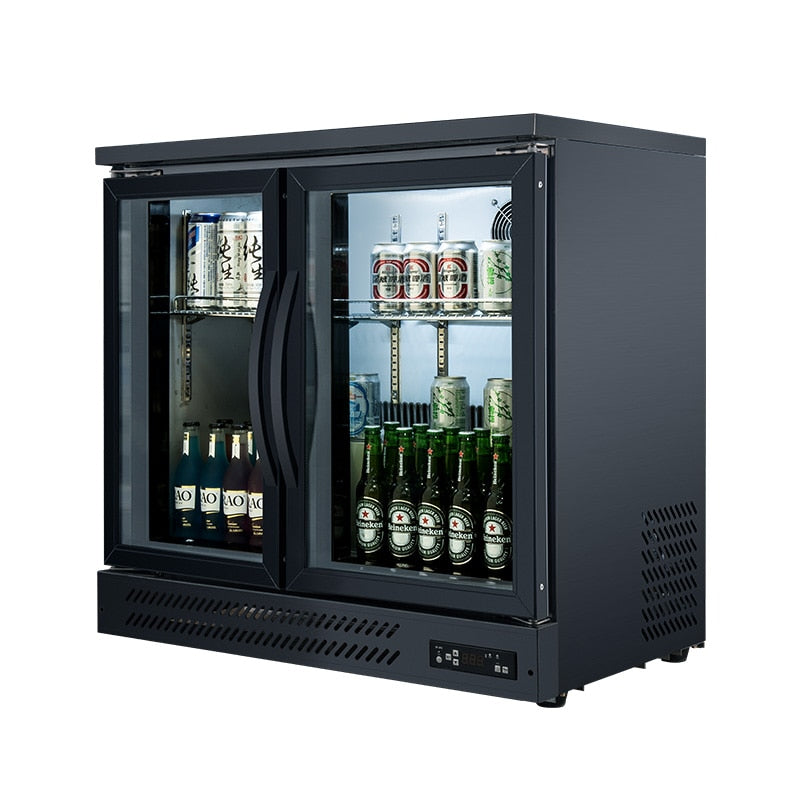 Double glass Back Bar cooler/undercounter Bar Fridge