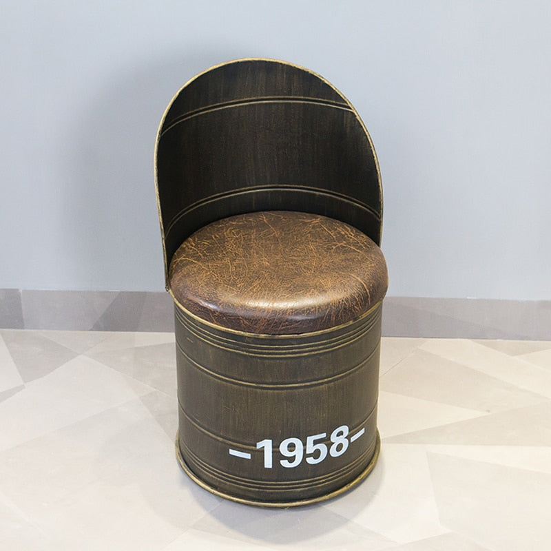 Industrial Style Bar Stools/ Chairs with Synthetic Leather