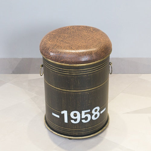 Industrial Style Bar Stools/ Chairs with Synthetic Leather