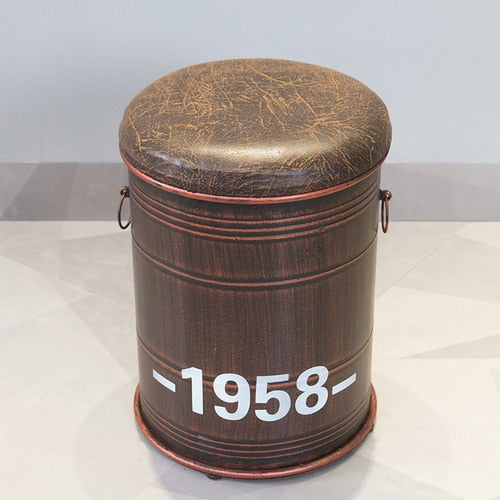 Industrial Style Bar Stools/ Chairs with Synthetic Leather