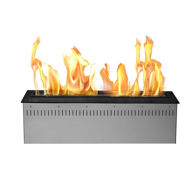 24 inch decorative ethanol electric fireplace