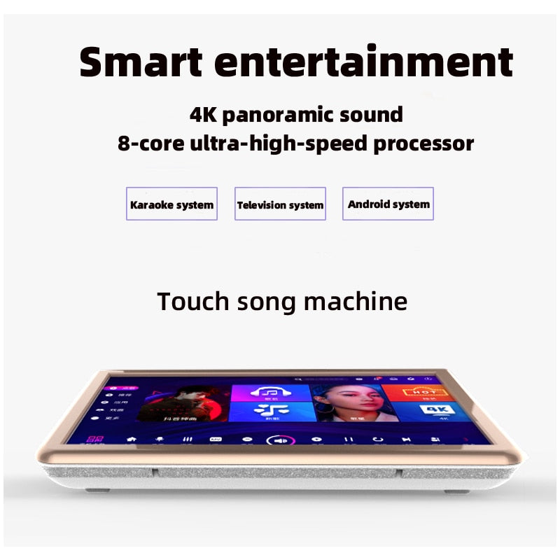 19.5 inch Karaoke home singing machine, 2TB HDD 40,000 song jukebox, cloud song karaoke player, Android system